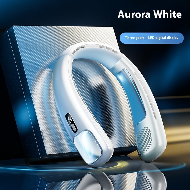 Usb Rechargeable Long Endurance Mute Leaf-free Halter Little Fan Portable Outdoor