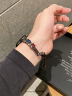 High-grade Metal Square Diamond Bracelet Strap