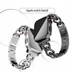 Single Row Denim Chain Metal Strap For Women