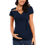 European And American Short-sleeved Maternity Wear