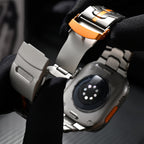 Pure Titanium Iron Man Stainless Steel Metal Solid Strap