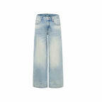 Women's Wide-leg Jeans Fashion High Waist Straight Pants