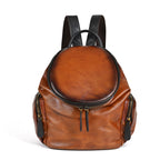 Soft Leather Backpack Bag Retro Leisure Forest Style Women's Bag European And American Bags