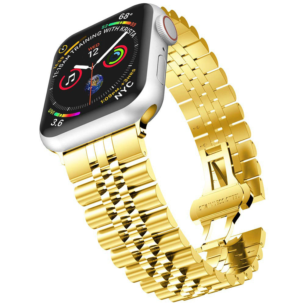 Five Bead Metal Stainless Steel Strap