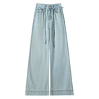 Jeans Women's Loose High Waist Moonlight Blue Wide Leg Trousers
