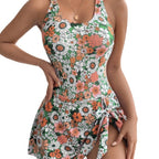 Women's Dress Style Printed Swimsuit
