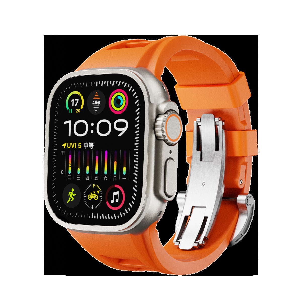 Watch Liquid Silicone Strap S9 Pin Buckle Ultra Folding Buckle Strap